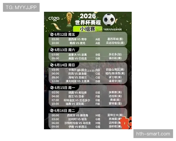 墨西哥2026世界杯小组赛赛程解析 死亡之组突围关键战前瞻